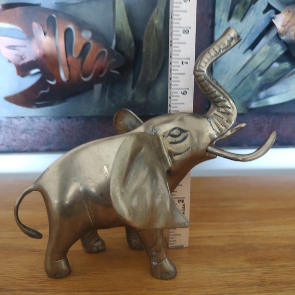 Vintage Brass Elephant - Picture 2 of 7
